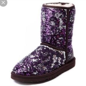 Rare Ugg Purple Sequin Sparkle 